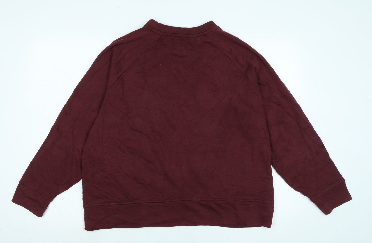 goodmove Womens Red Polyester Pullover Sweatshirt Size 14 - Logo