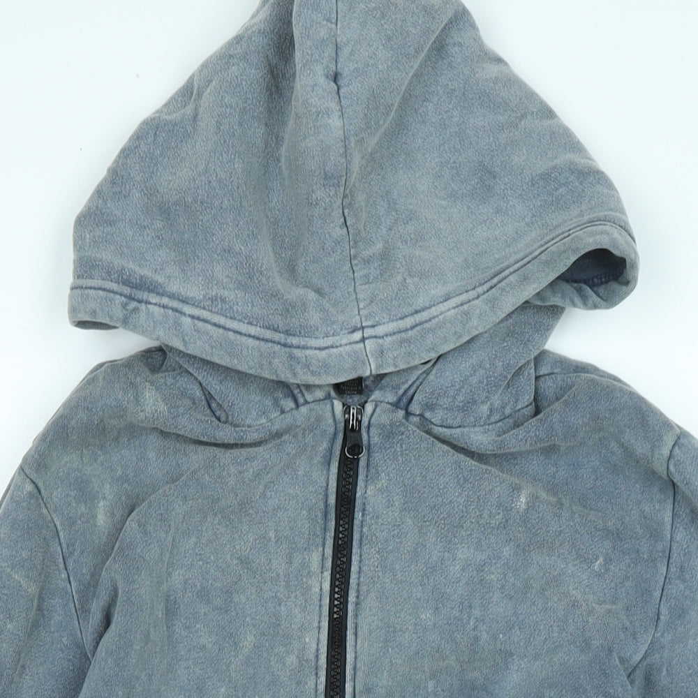 Standard Cloth Mens Blue Jacket Size S Zip - Logo