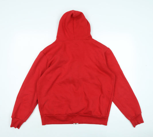 American authentic Womens Red Jacket Size L Zip - Logo
