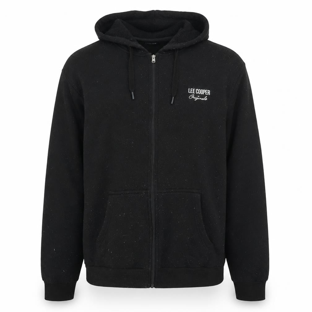 Lee Cooper Mens Black Jacket Size XL Zip - Logo