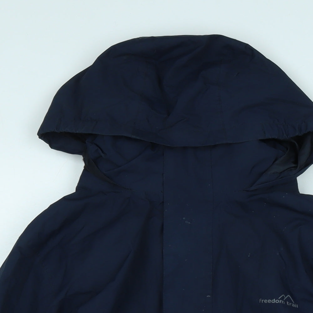 Freedom Trail Womens Blue 3-in-1 Jacket Jacket Size M Zip - Logo