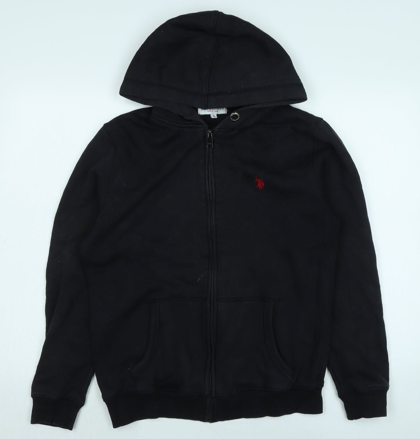 US Polo Assn. Mens Black Jacket Size S Zip - Logo