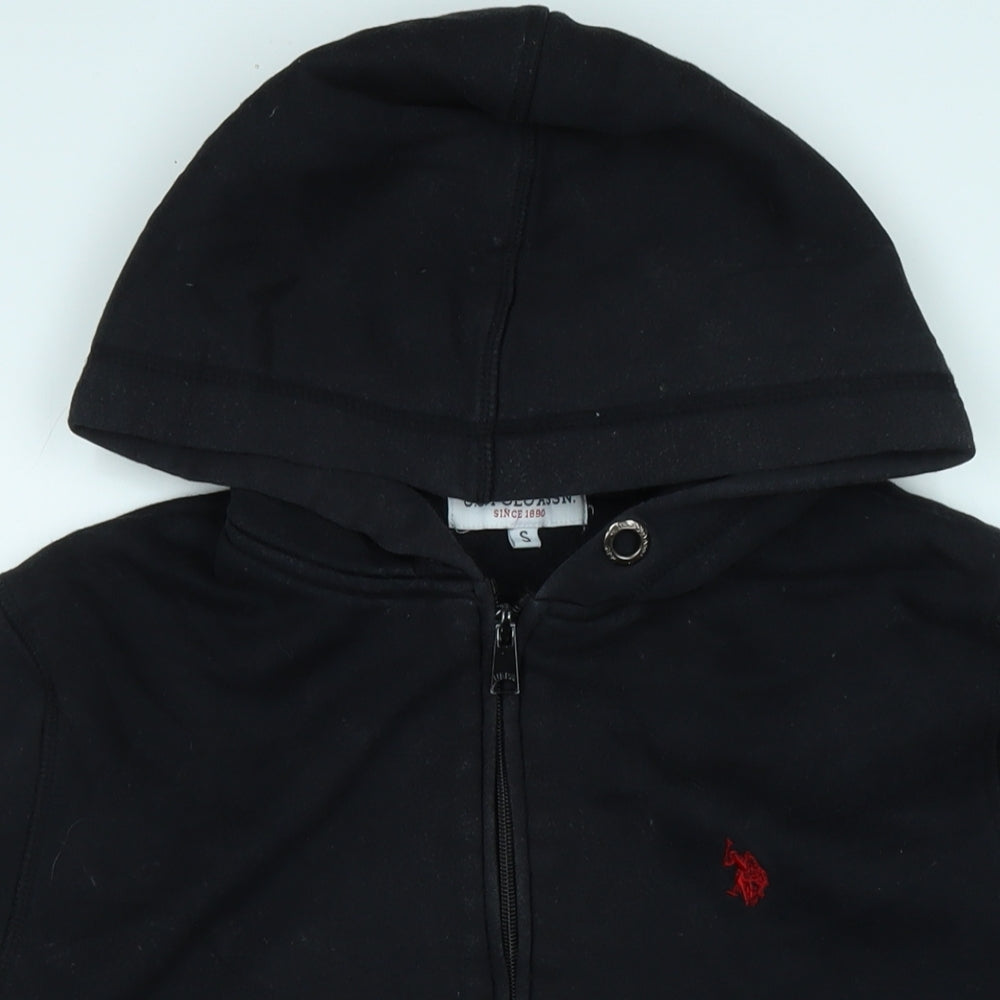 US Polo Assn. Mens Black Jacket Size S Zip - Logo