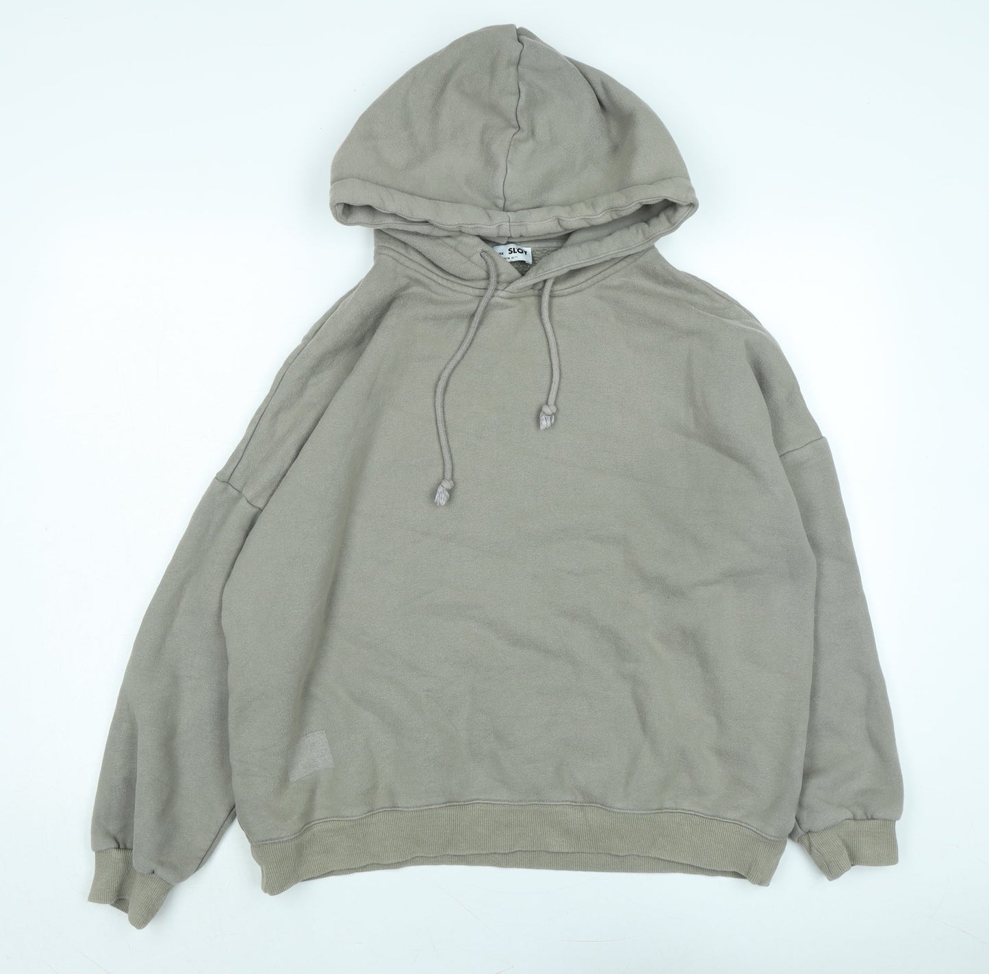 Sl'oy Womens Beige Polyester Pullover Hoodie Size M