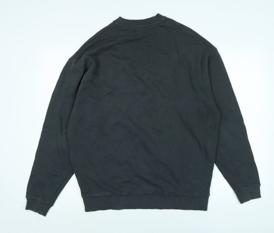 ASOS Womens Grey Polyester Pullover Sweatshirt Size M