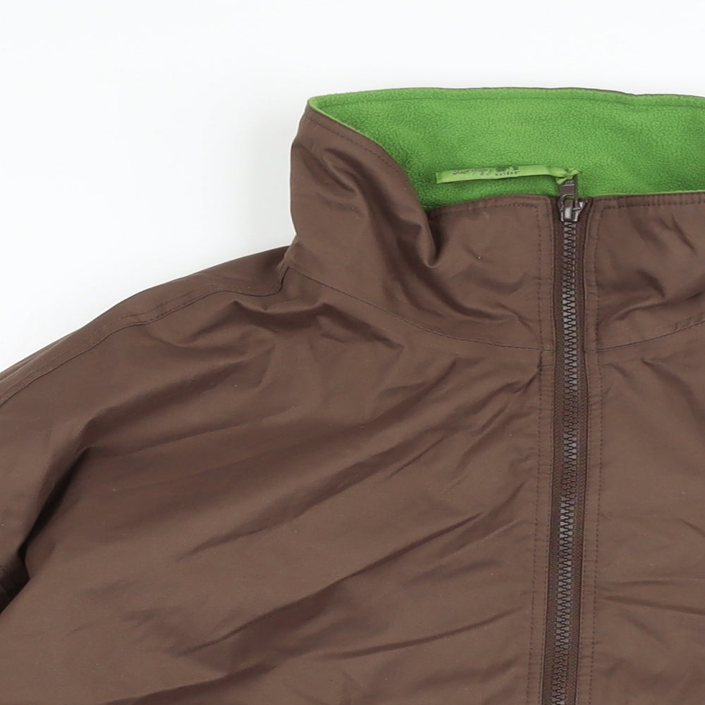 Jack Murphy Mens Brown Jacket Size L Zip