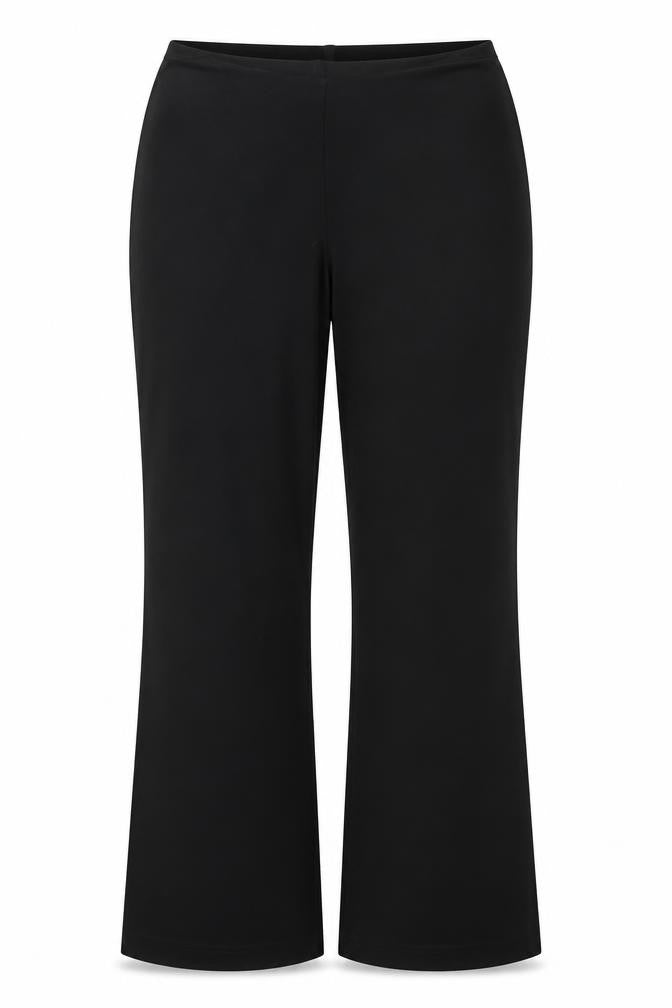 Marks and Spencer Womens Black Polyester Trousers Size 14 L28 in Regular
