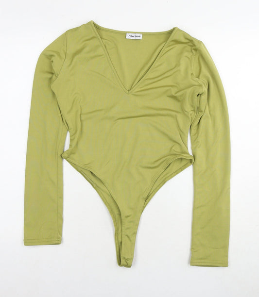 Public Desire Womens Green Polyester Playsuit One-Piece Size 12 Pullover