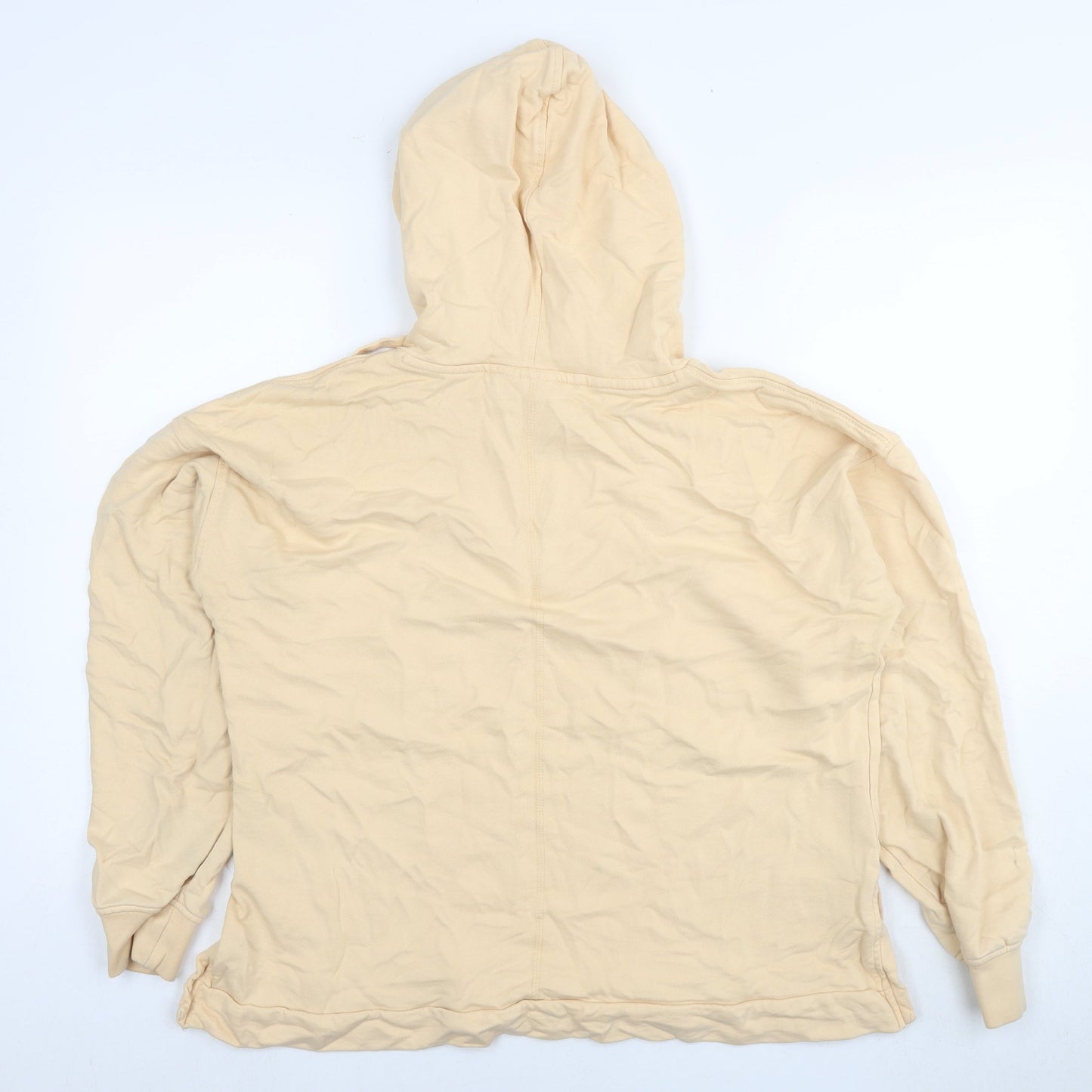 Broadway Womens Beige Cotton Pullover Hoodie Size L Pullover - Be Amazing