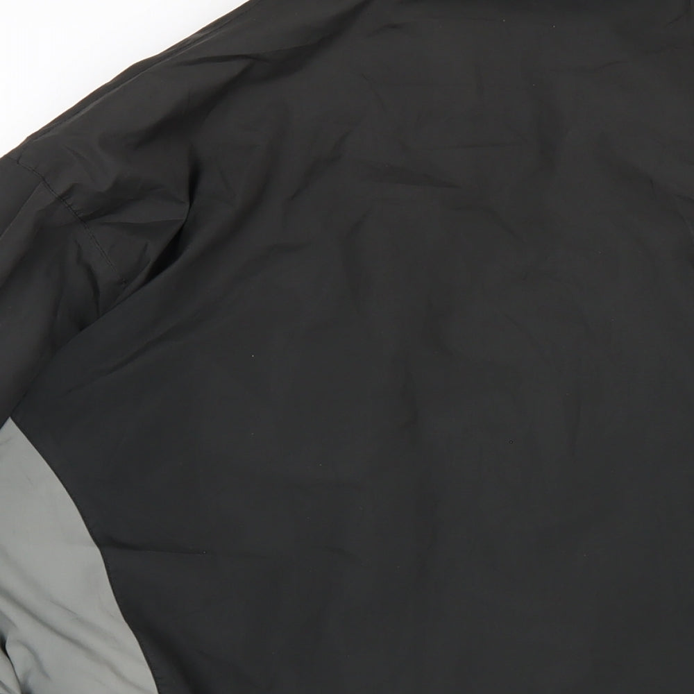 Man City Golf Mens Black Rain Coat Coat Size M Zip