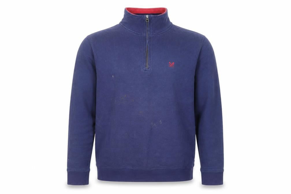 Crew Clothing Blue Cotton Pullover Sweatshirt Size M
