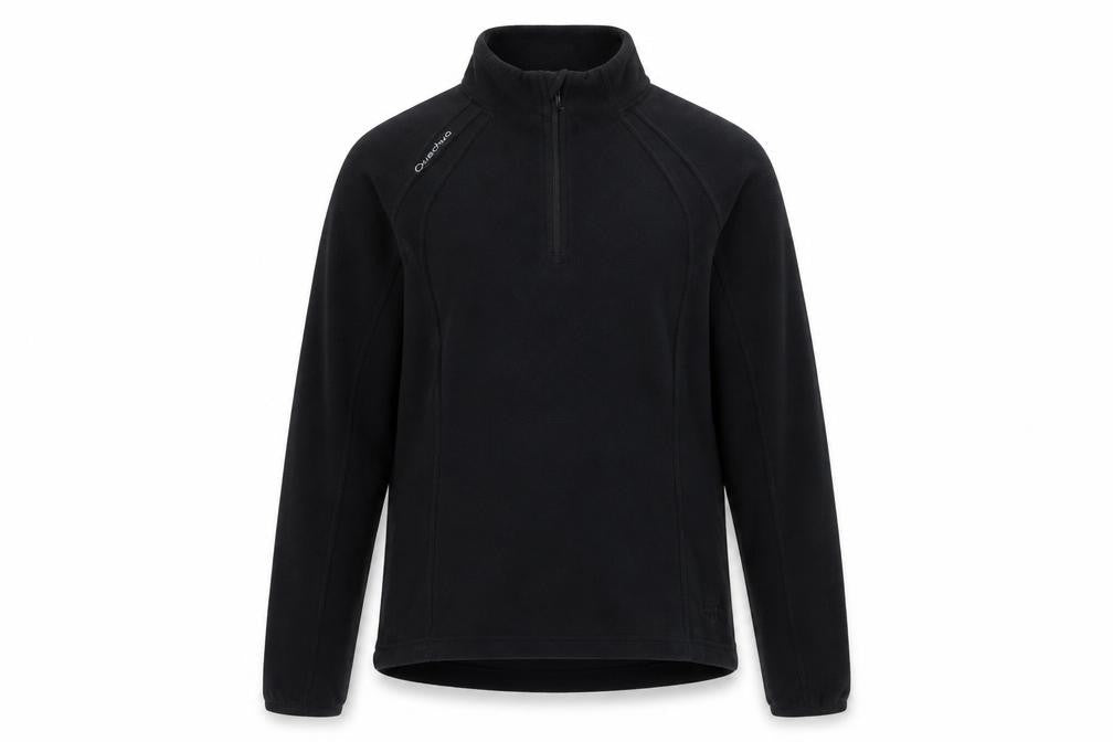 Quechua Womens Black Polyester Pullover Sweatshirt Size M Zip