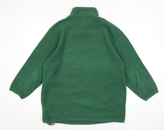 Capt. Scott Mens Green Polyester Pullover Sweatshirt Size S
