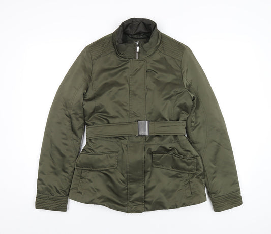 Geox Womens Green Jacket Coat Size 6 Zip