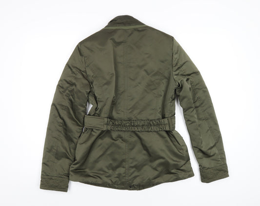 Geox Womens Green Jacket Coat Size 6 Zip