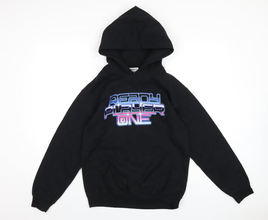 Ready Player One Boys Black Cotton Pullover Hoodie Size S Pullover