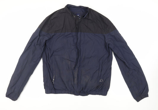 Gap Mens Blue Jacket Size L Zip - Lightweight