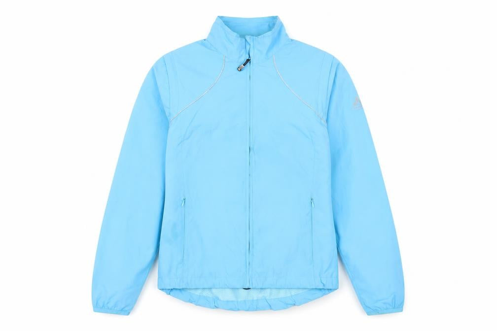 VAUDE Womens Blue Jacket Size 10 Zip - Logo Outdoors Lightweight Zipped Pockets