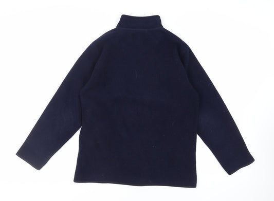 EWM Womens Blue Jacket Size S Zip - Zipped Pockets