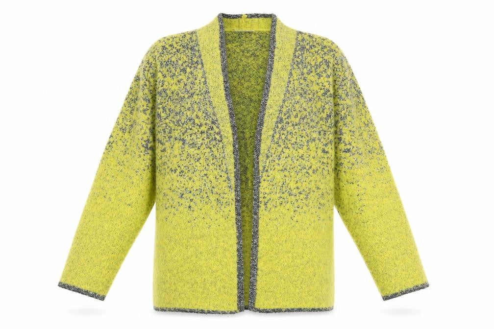 Chianti Womens Green V-Neck Polyester Cardigan Jumper Size M - Open