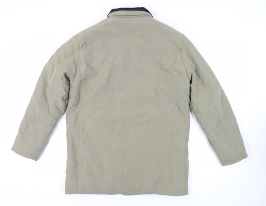 Brook Taverner Mens Green Jacket Size 38 Zip