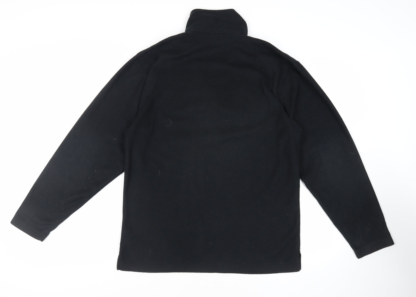 SCANDA Mens Black Polyester Pullover Sweatshirt Size L