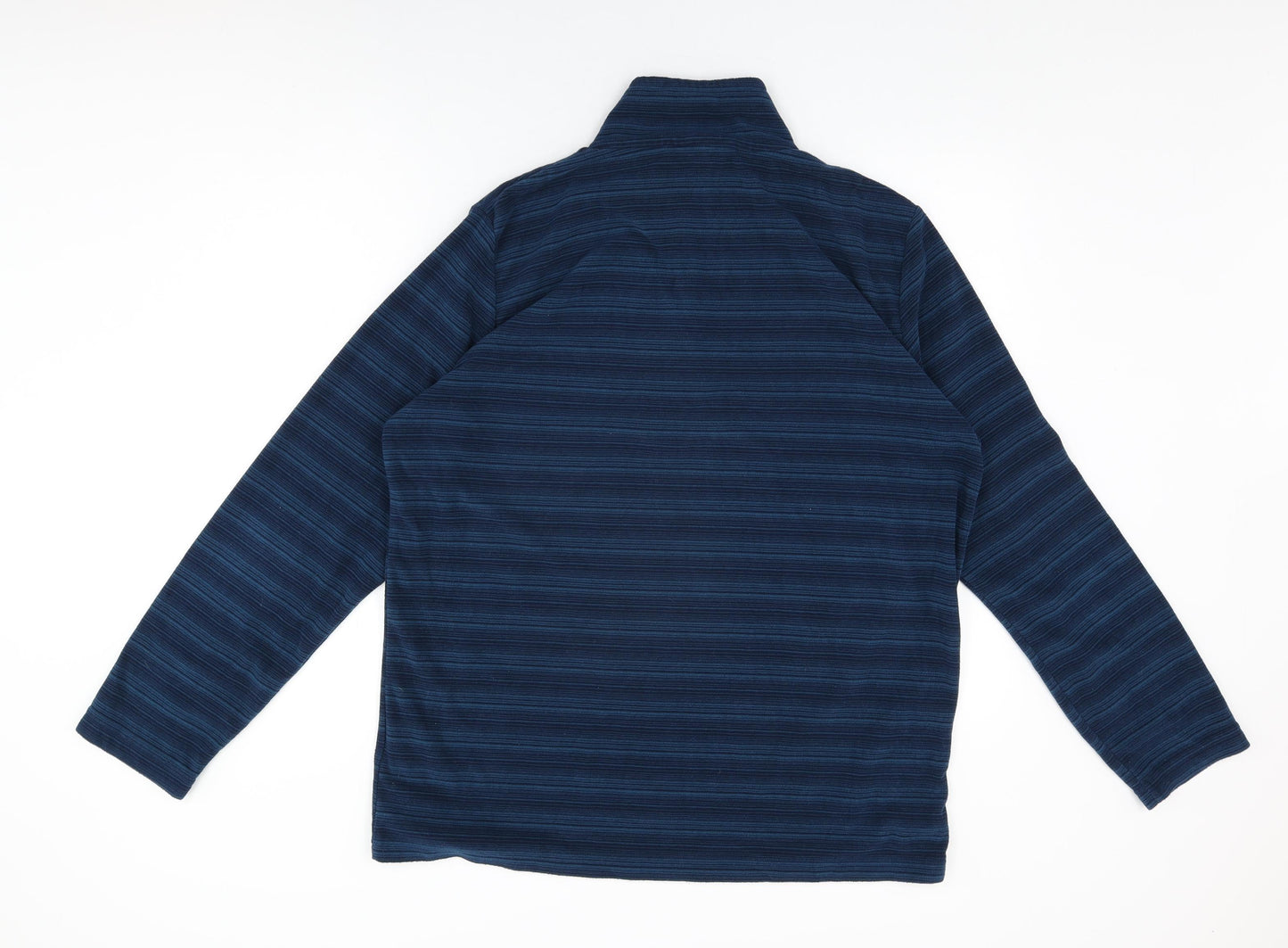 Hi Gear Mens Blue Striped Polyester Pullover Sweatshirt Size XL