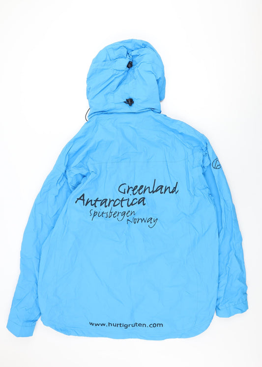 Stormberg Womens Blue Rain Coat Coat Size XL Zip