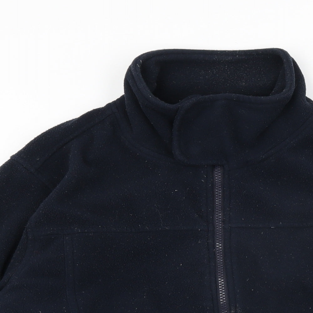 Quebramar Womens Black Polyester Full Zip Sweatshirt Size M Zip