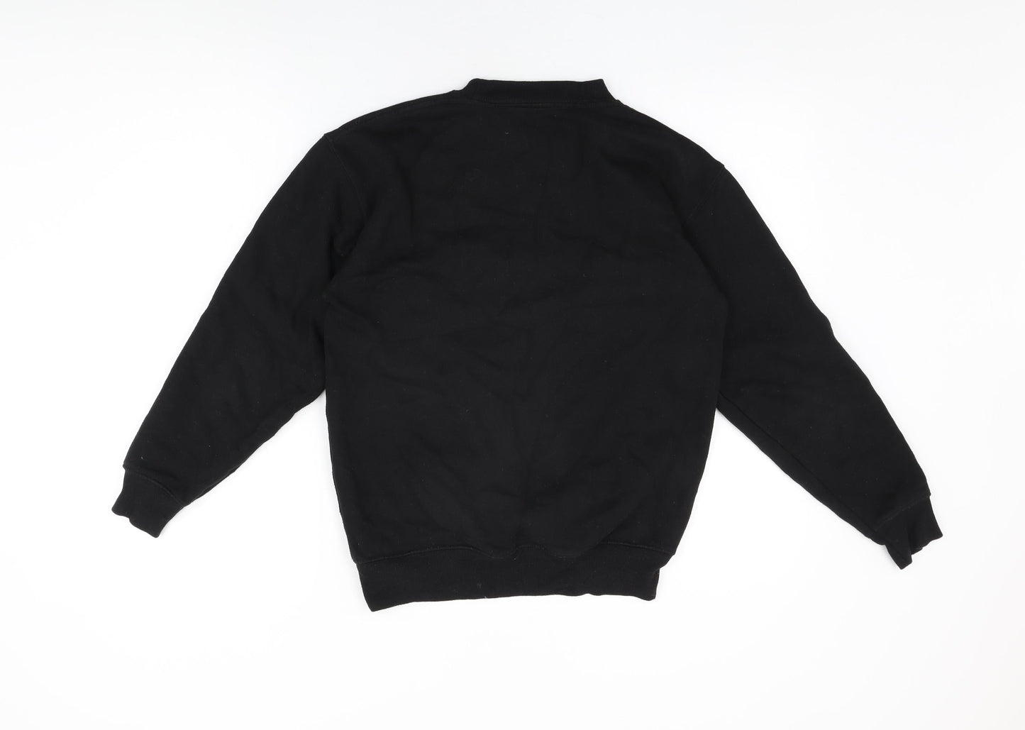Joydivision Womens Black Cotton Pullover Sweatshirt Size S Pullover