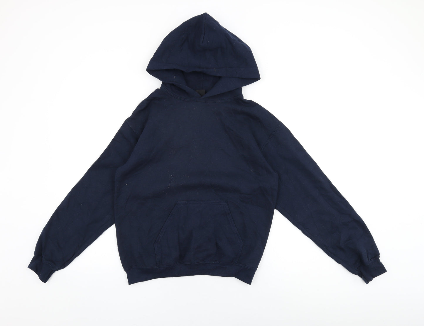 Racing Bull Womens Blue Cotton Pullover Hoodie Size S Pullover
