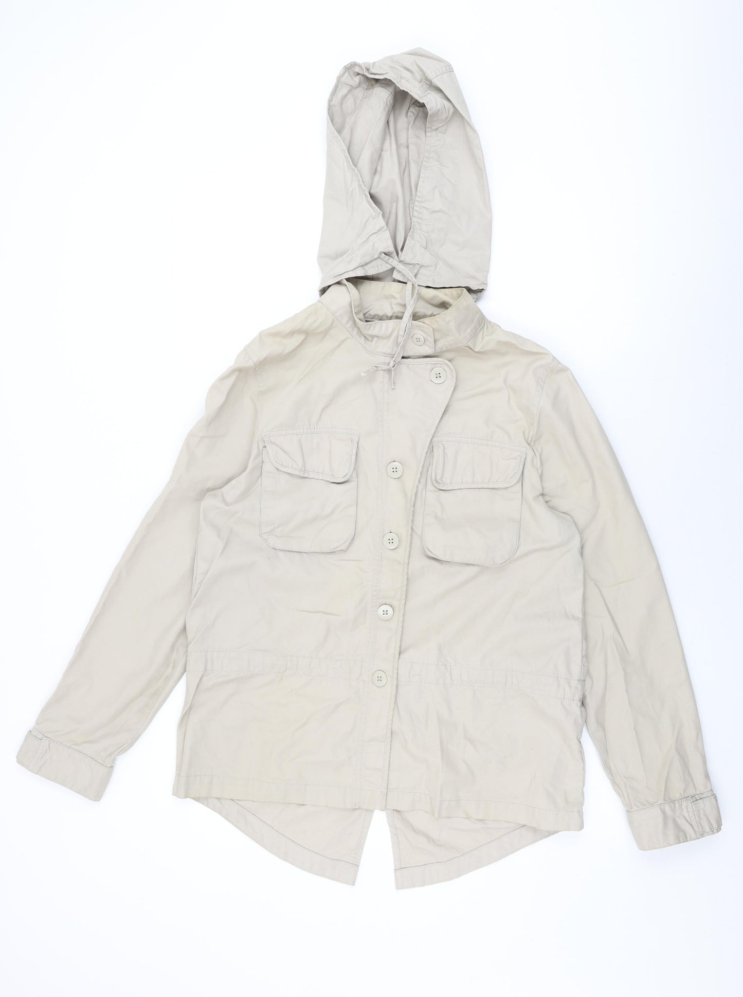 Gap Womens Beige Jacket Coat Size M Zip