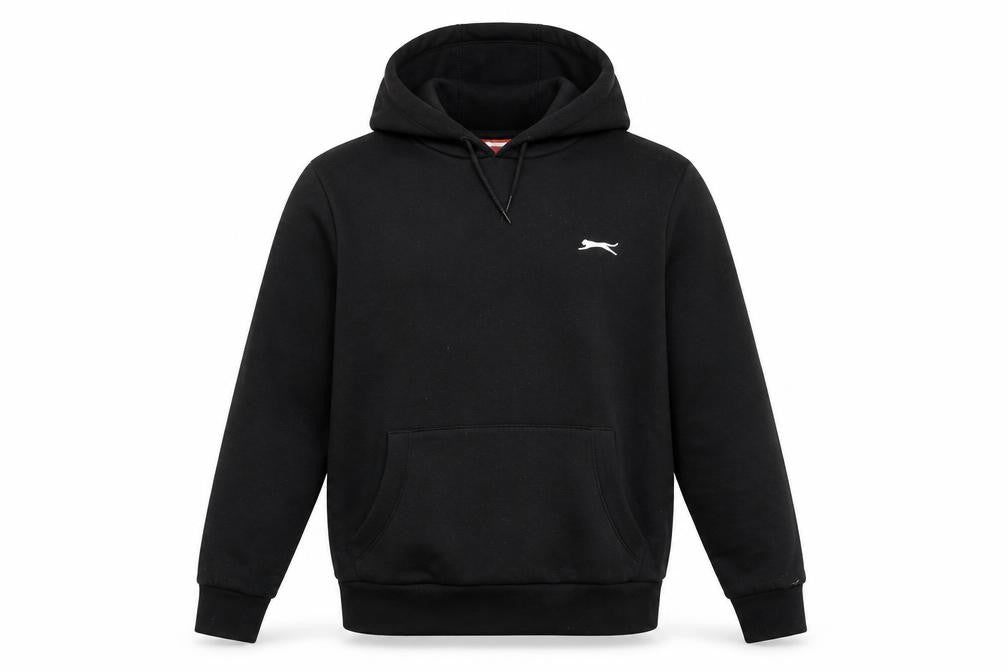 Mens UK S Regular Slazenger Black Pullover Hoodie