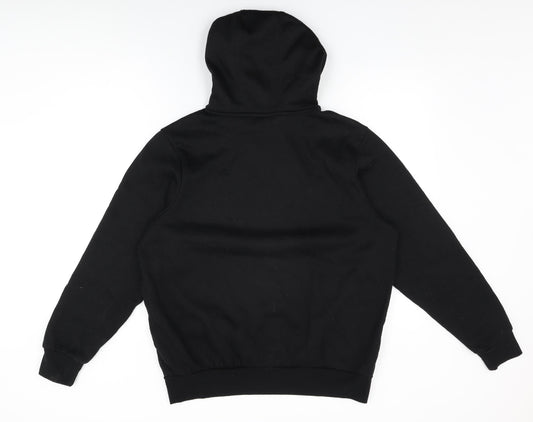 Slazenger Mens Black Cotton Pullover Hoodie Size S