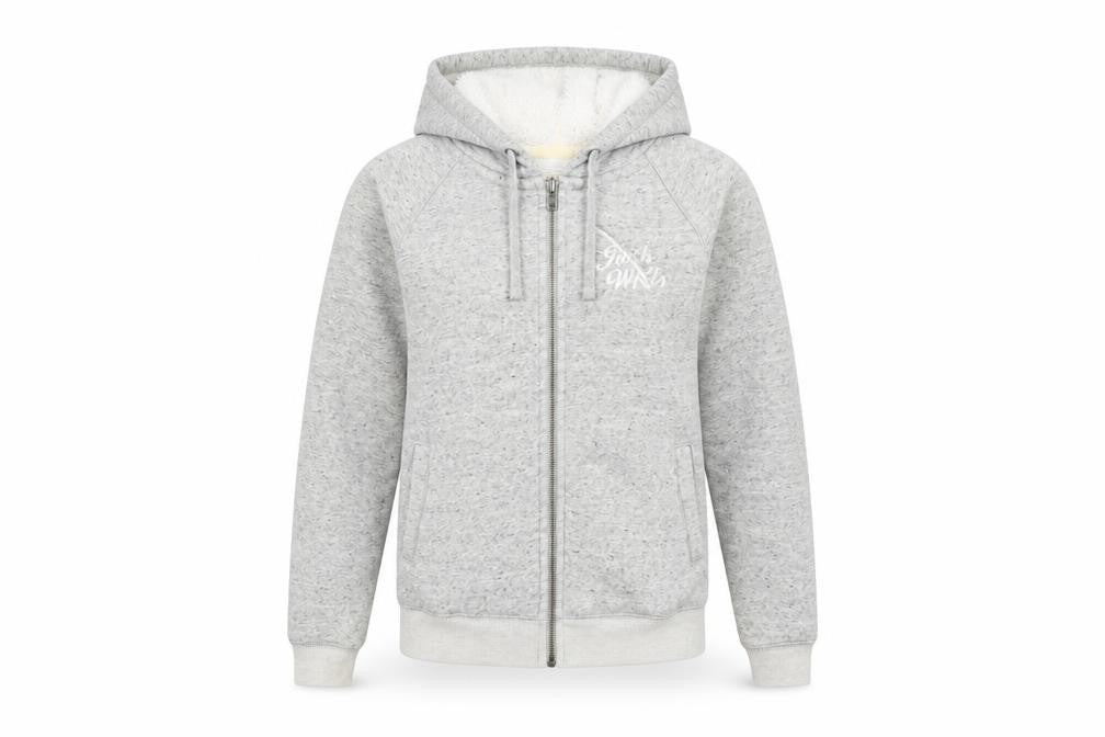 Womens UK 6 Regular Jack Wills Grey Full Zip Hoodie
