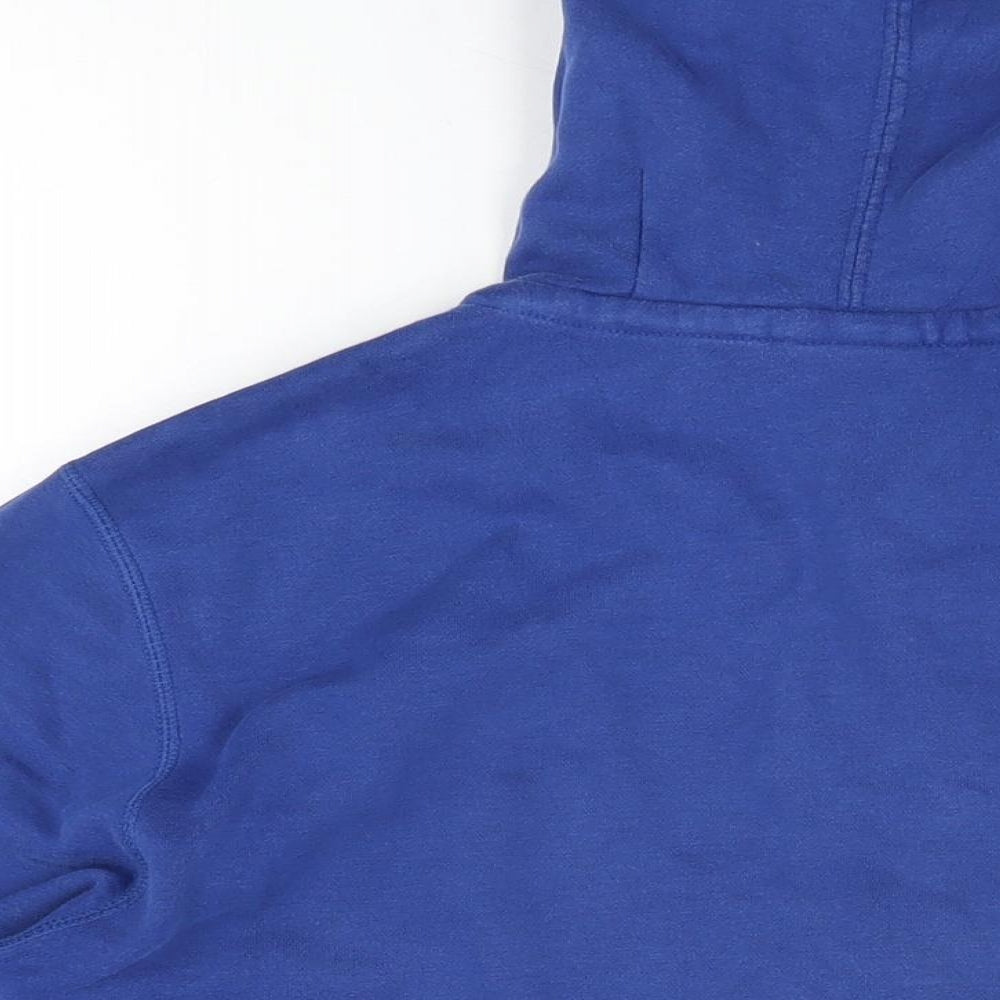 Slazenger Mens Blue Cotton Pullover Hoodie Size M