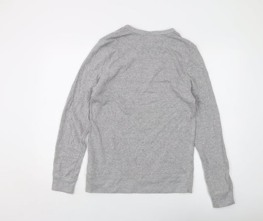 H&M Mens Grey Cotton Pullover Sweatshirt Size M