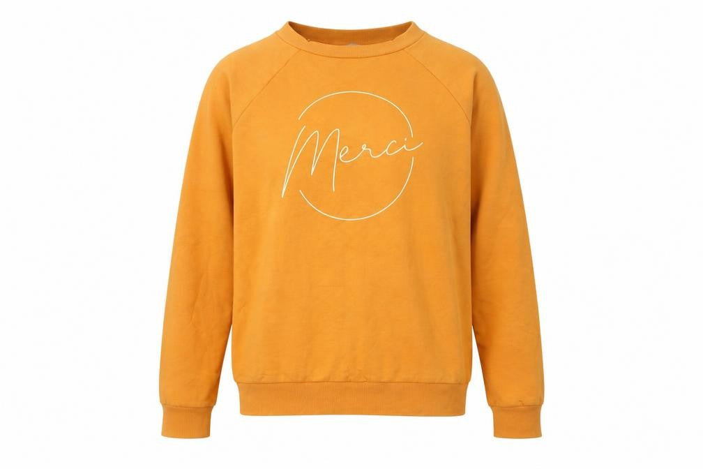Next Mens Yellow Polyester Pullover Sweatshirt Size M