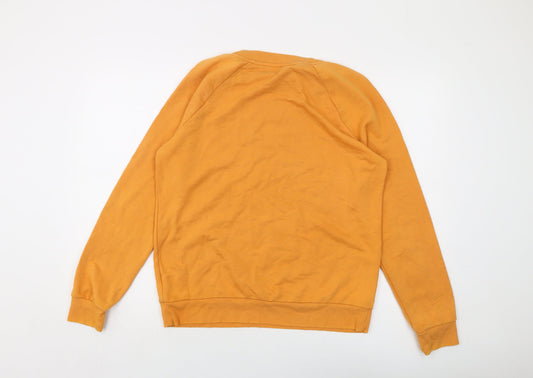 NEXT Mens Yellow Polyester Pullover Sweatshirt Size M