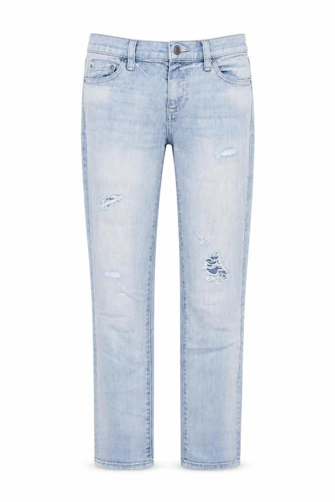 Gap Womens Blue Cotton Straight Jeans Size 25 in L28 in Regular Button