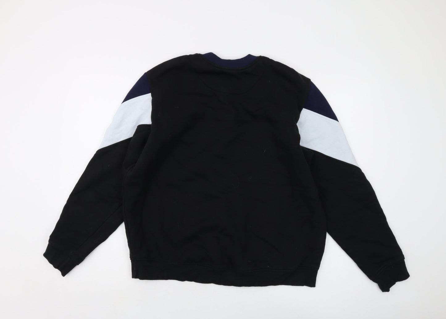 Boohoo Mens Black Cotton Pullover Sweatshirt Size XL