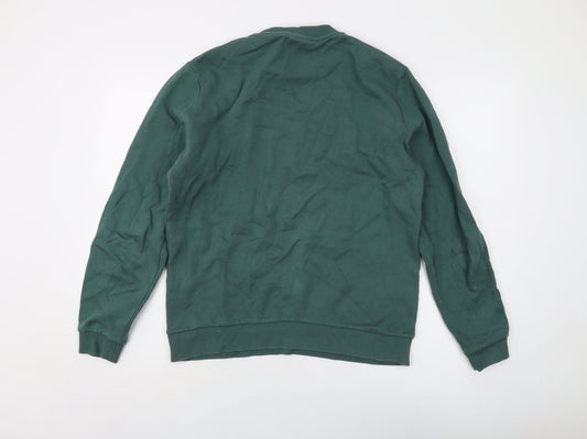 ASOS Mens Green Cotton Pullover Sweatshirt Size M