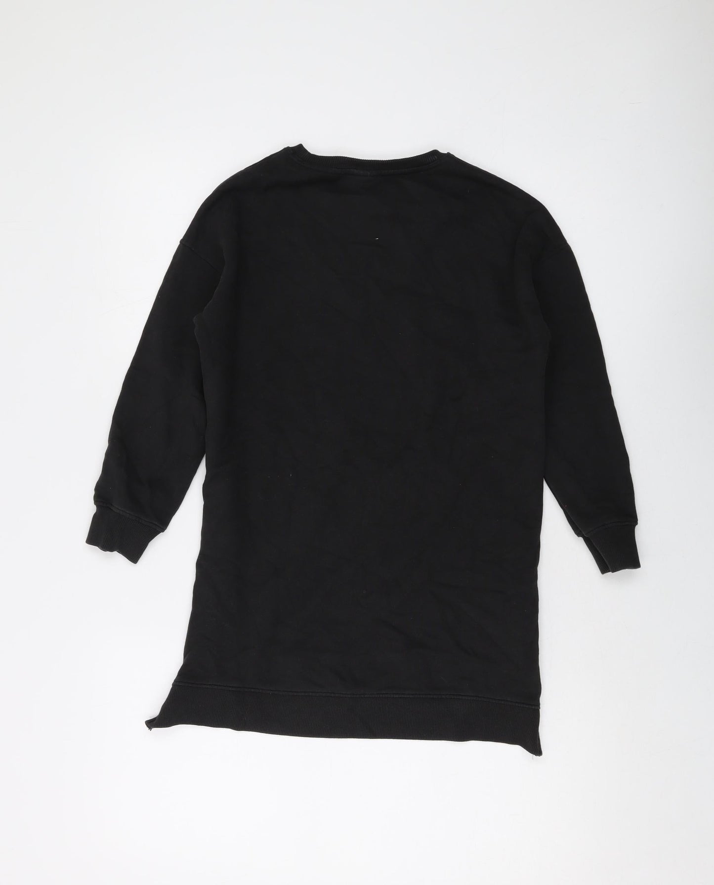 NEXT Girls Black Cotton Pullover Sweatshirt Size 9 Years Pullover