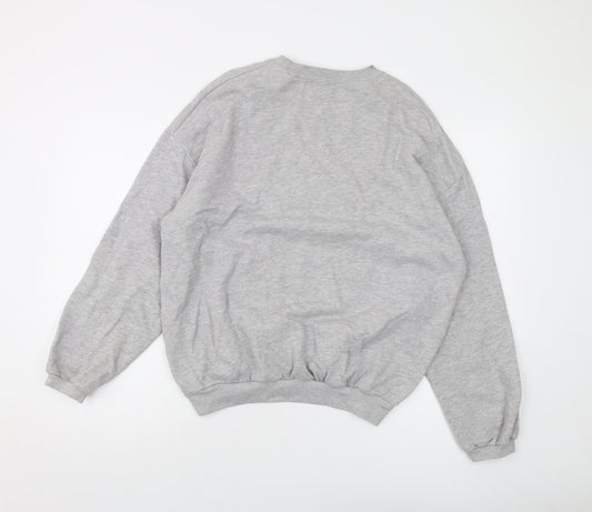 Pull&Bear Womens Green Cotton Pullover Sweatshirt Size S Pullover