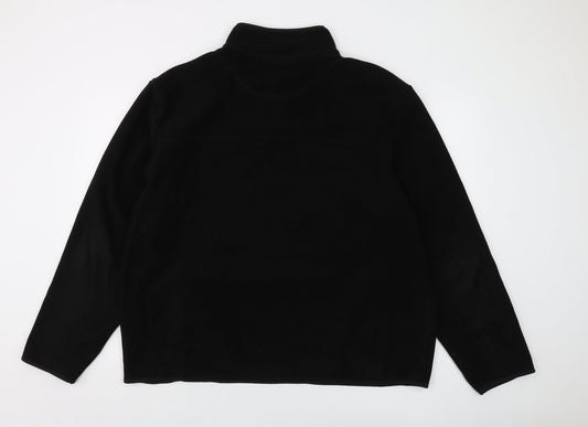 Marks and Spencer Mens Black Polyester Pullover Sweatshirt Size 2XL