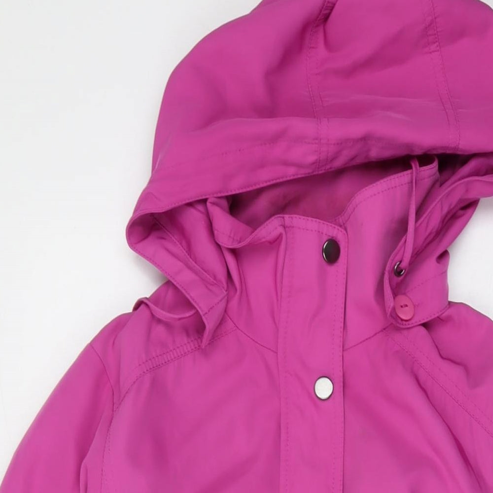 Marks and Spencer Womens Purple Jacket Size 12 Zip