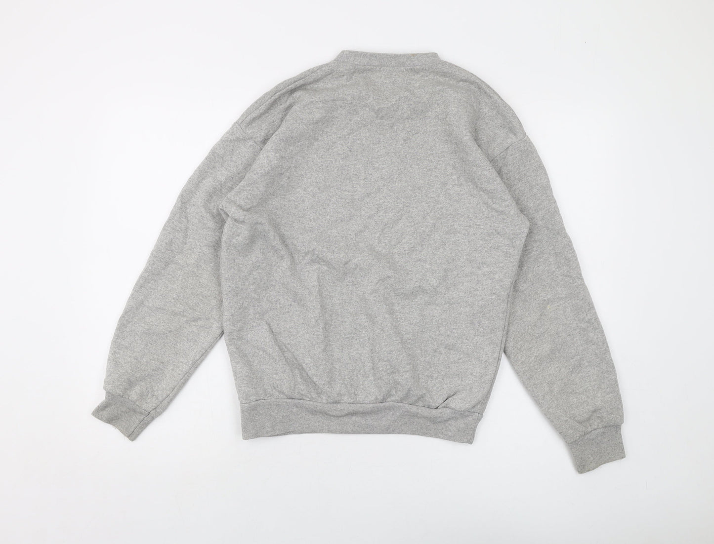 PRETTYLITTLETHING Womens Grey Cotton Pullover Sweatshirt Size S Pullover
