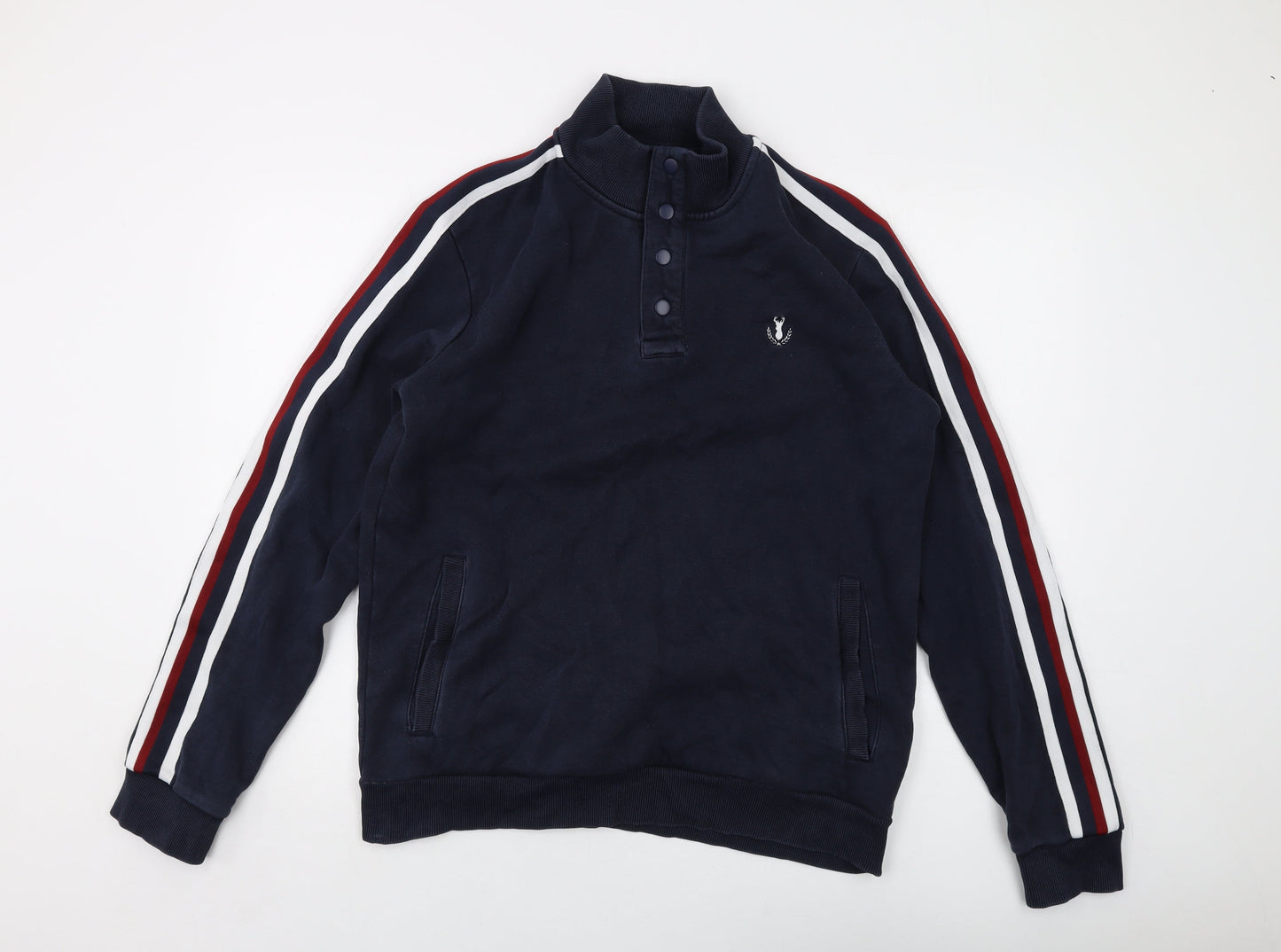 NEXT Mens Blue Cotton Pullover Sweatshirt Size L