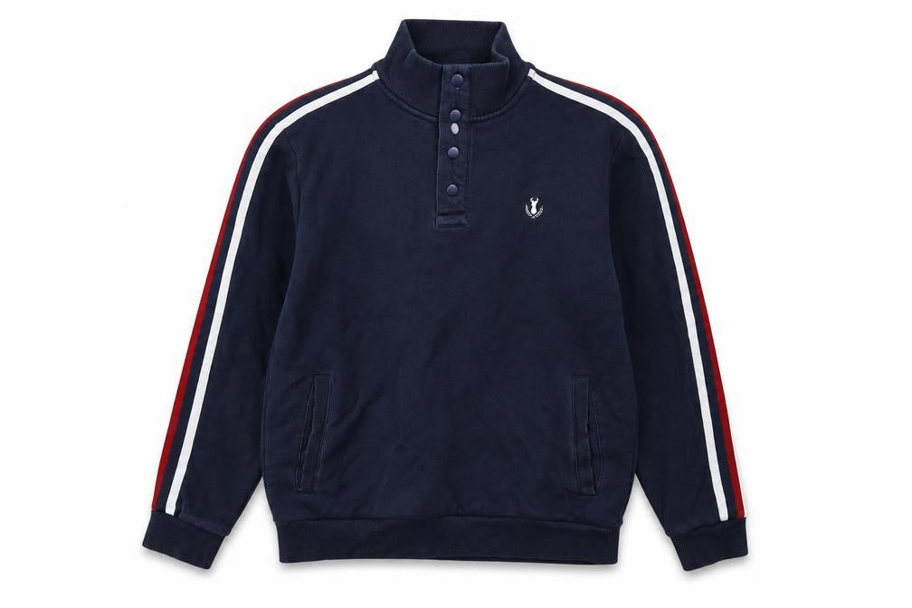 Next Mens Blue Cotton Pullover Sweatshirt Size L