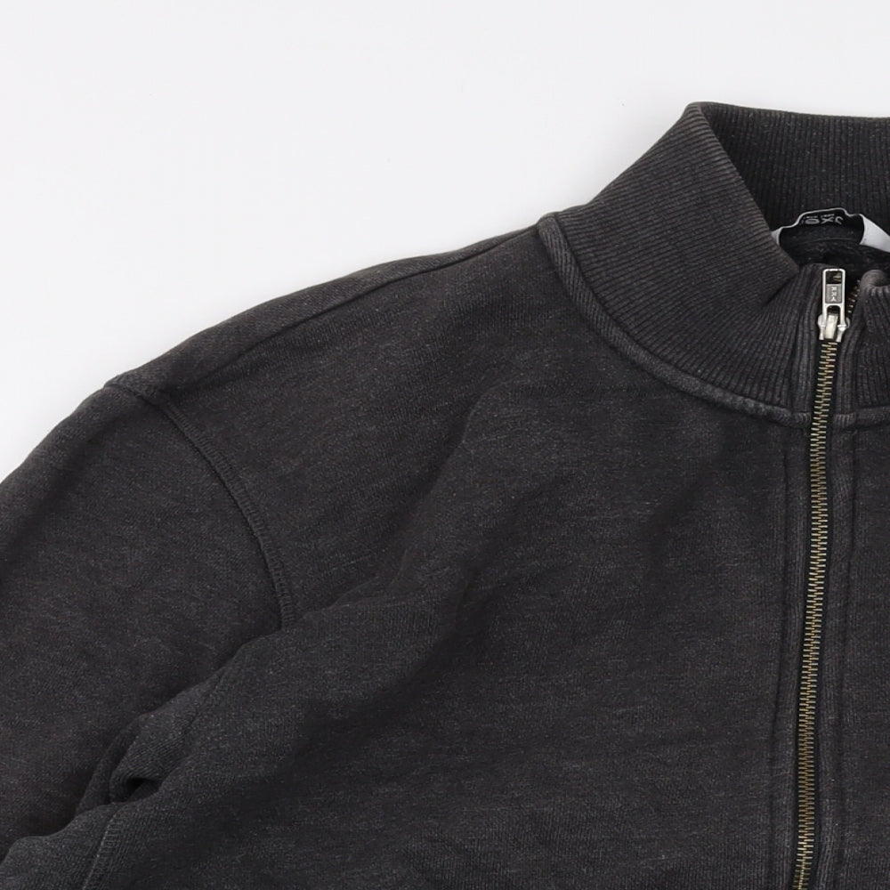 NEXT Mens Grey Cotton Full Zip Sweatshirt Size XL